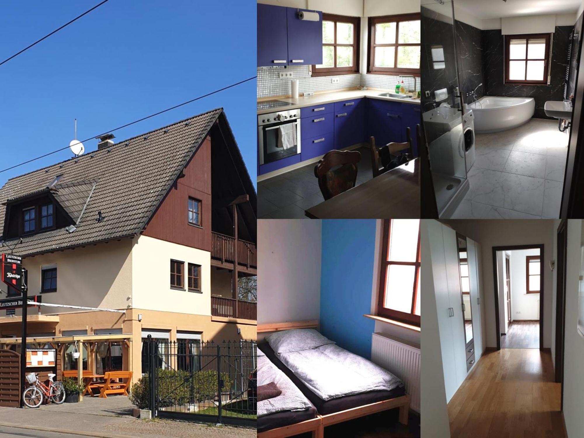 Ferienwohnung Mit 123Qm Fuer 8 Personen Mit Sehr Grossem Garten, Einfache Innen-Ausstattung ไลป์ซิก ภายนอก รูปภาพ